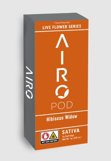 Photograph of product: Airo Vape Pod 1g- Hibiscus Widow (Live Flower)