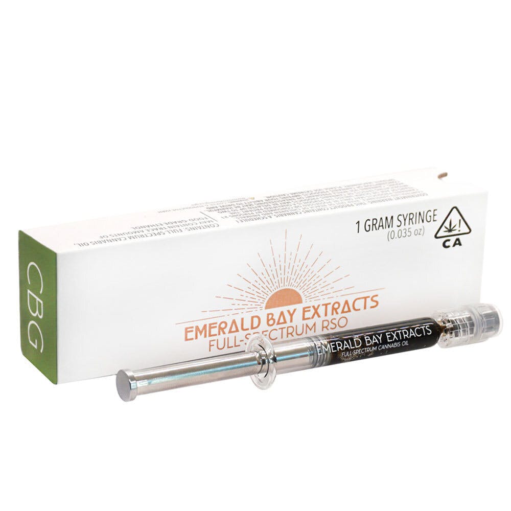Photograph of Product: Emerald Bay Extracts: RSO Syringe CBG (White CBG)