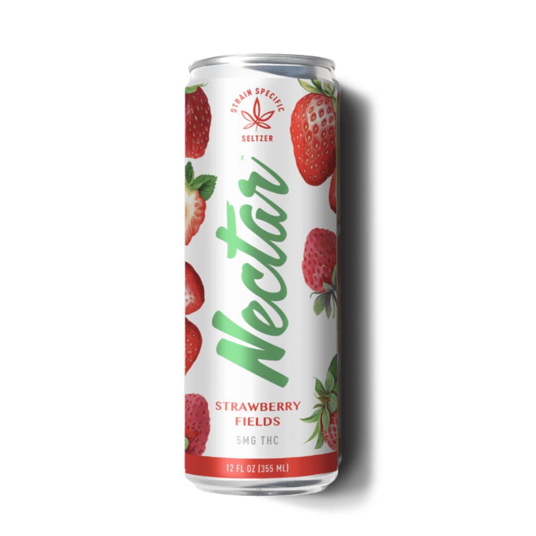 Photograph of product: Nectar Strawberry Fields Seltzer | 5MG