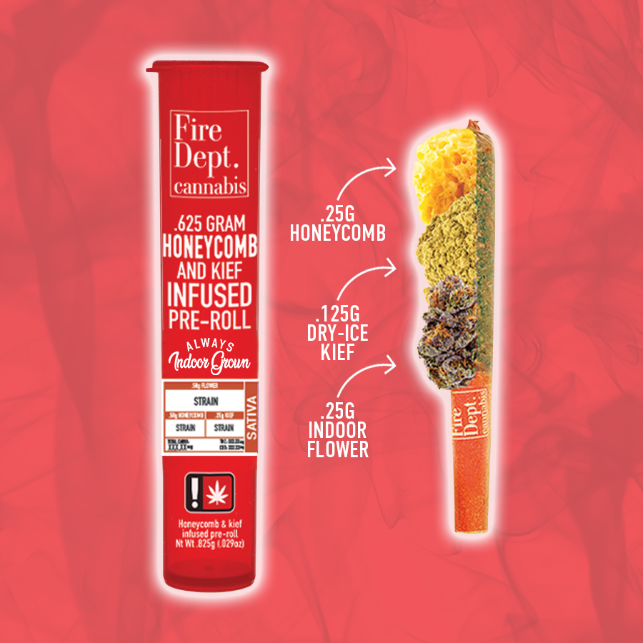 Photograph of Product: 0.625g Tropicana Cherry - Infused Preroll - Fire Dept.