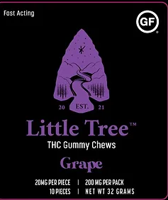 Photograph of product: Grape | 4 x 50mg | 200mg | Little Tree