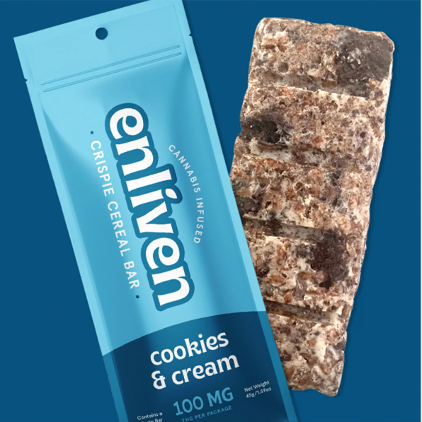 Photograph of product: Cereal Bar | Enliven | Cookies and Cream [5pc]
