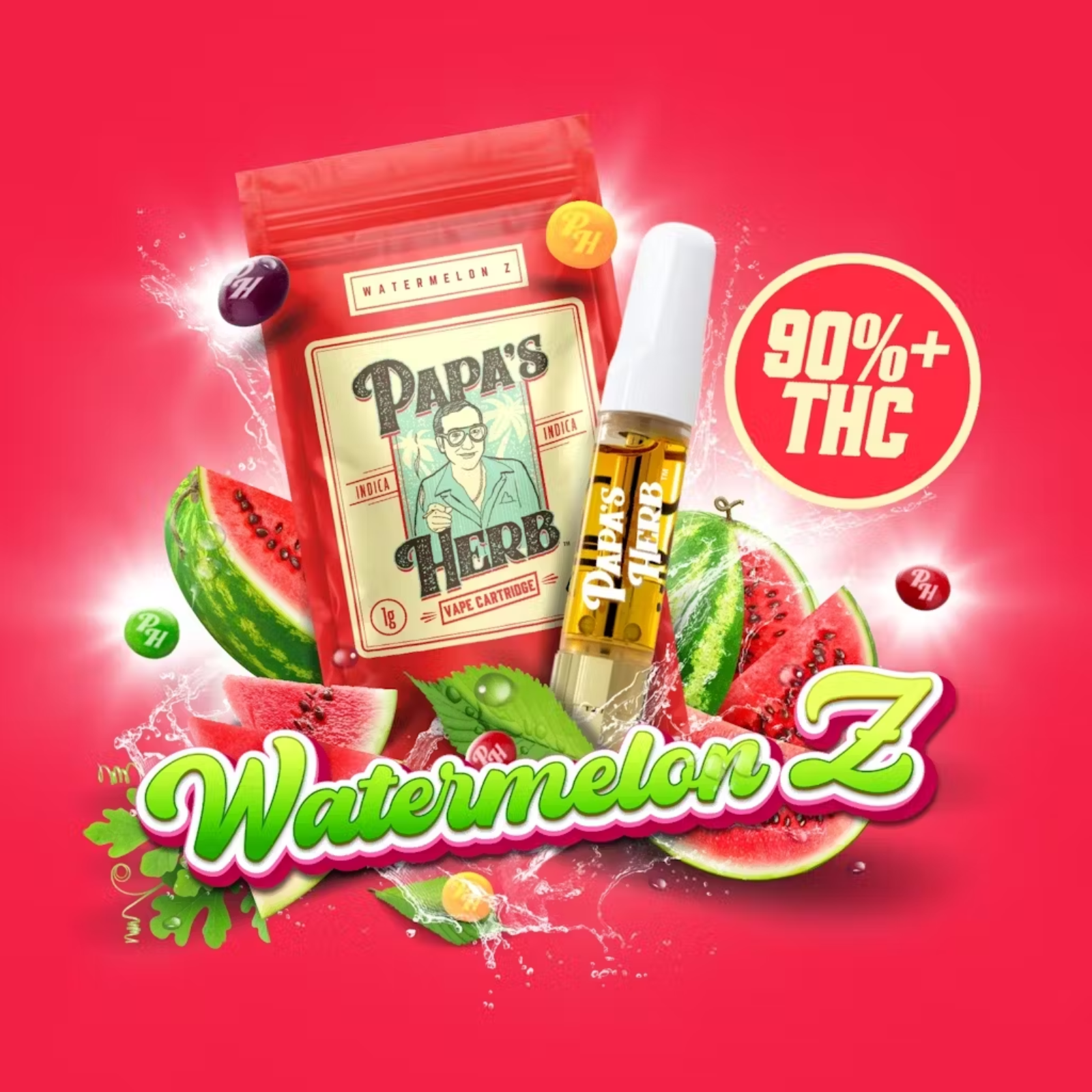 Photograph of product: 1000mg Vape | Watermelon Z | Papa's Herb