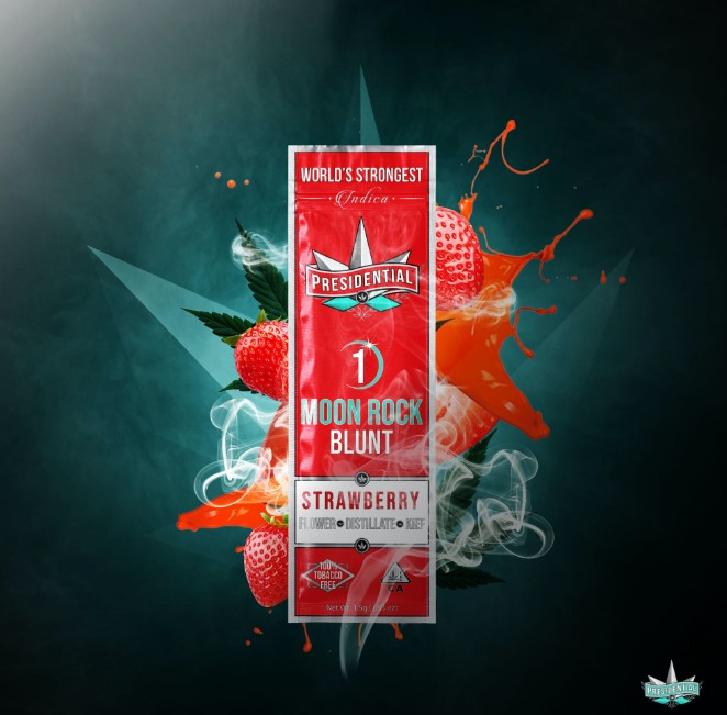 Photograph of product: STRAWBERRY (I) MOONROCK BLUNT