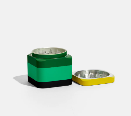 Photograph of product: Mini Tabletop Grinder in Yellow Multi