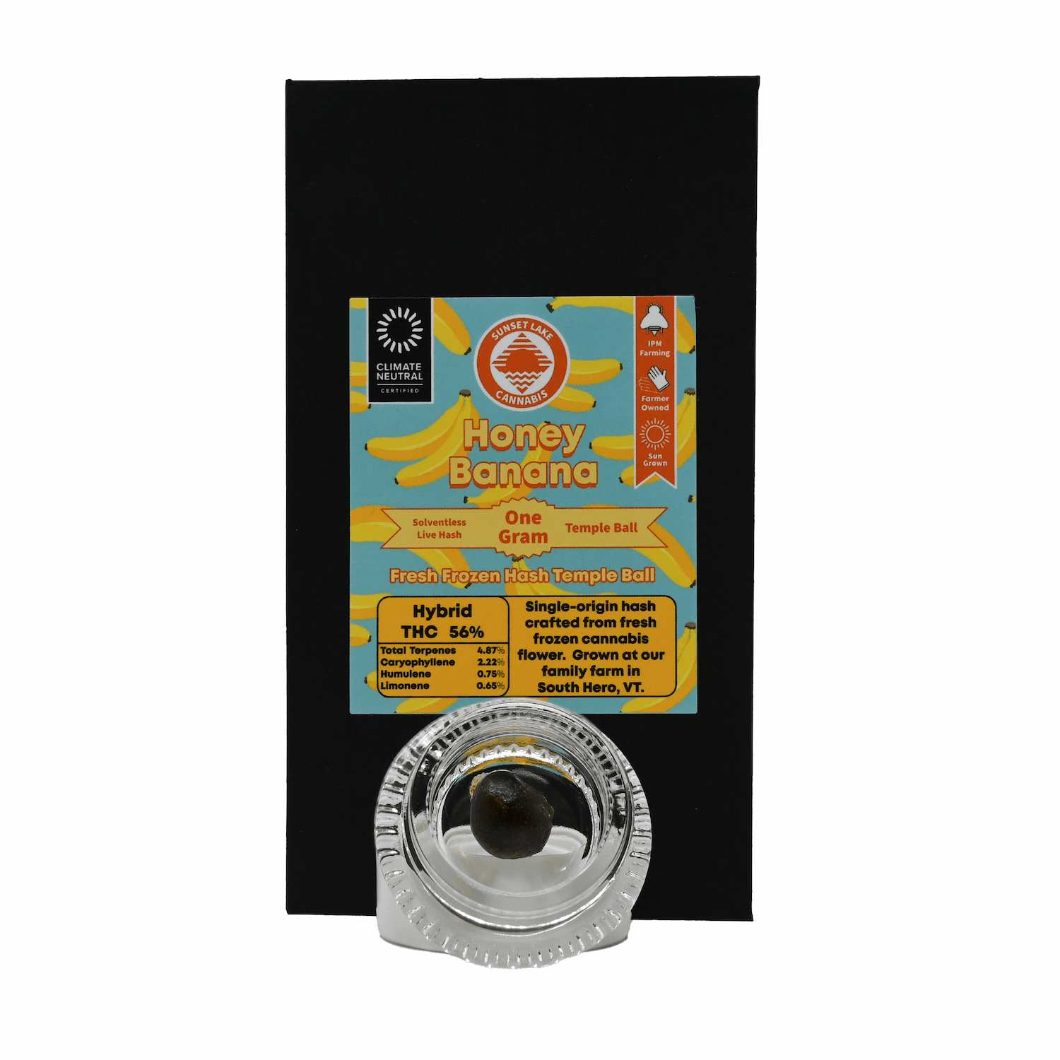 Photograph of product: Sunset Lake Temple Ball Honey Banana