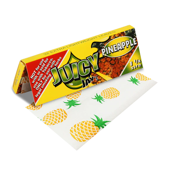 Photograph of product: Juicy Jay's Rolling Papers | 1 1/4" 32pk | Pineapple