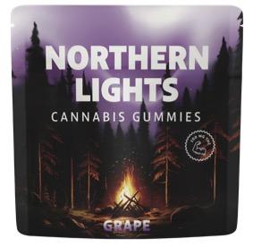 Photograph of product: Northern Lights FX - Gummies - Grape (4 pieces x 50mg) - 200MG