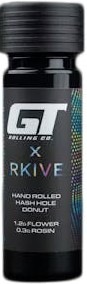 Photograph of Product: GT X RKIVE - Permanent Marker X Mango Colada - Hand Rolled Donut