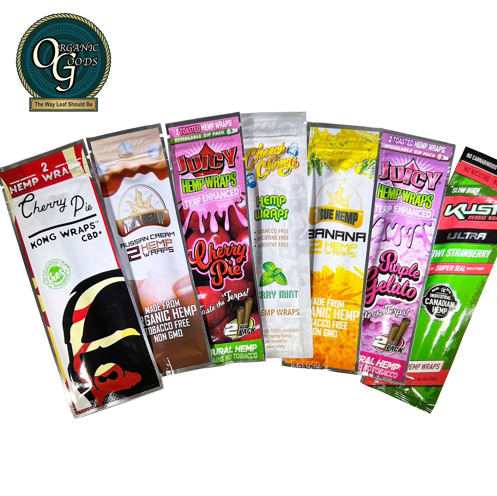 Photograph of product: Assorted Flavored Hemp Wraps