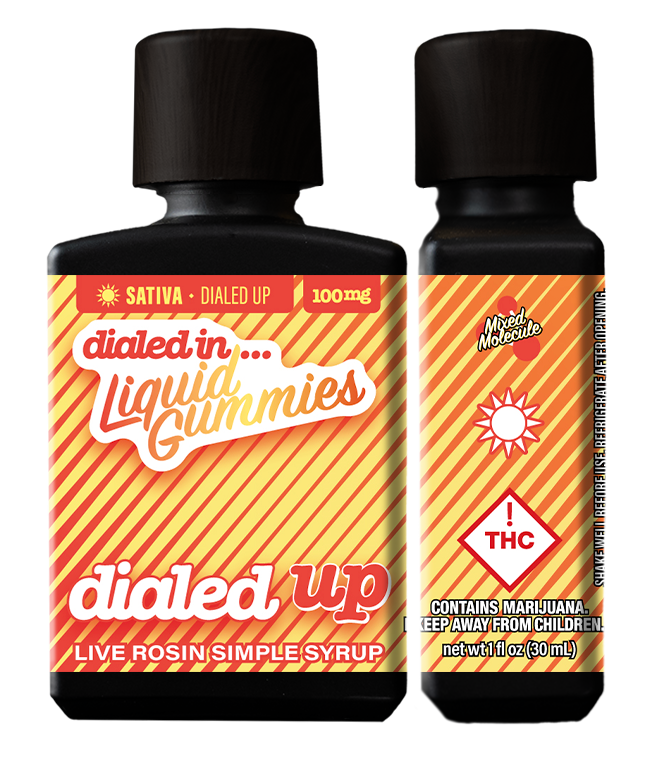Photograph of product: Dialed In Liquid Rosin Gummies (S) 100mg