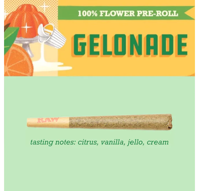 Photograph of product: Pre-Roll - Gelonade
