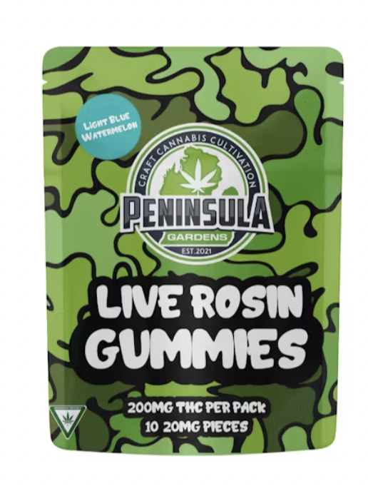 Photograph of product: Amnesia | Apple Burst | 200mg au chocolat Rosin Gummies (5pk)