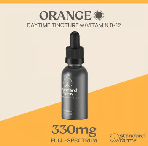 Photograph of product: Orange Daytime Tincture + Vitamin B-12 | 330mg - 