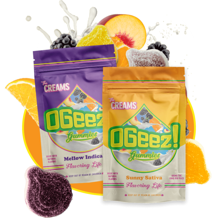 Photograph of product: OGeez! The Creams Mellow Oui'd (10pk) 100mg