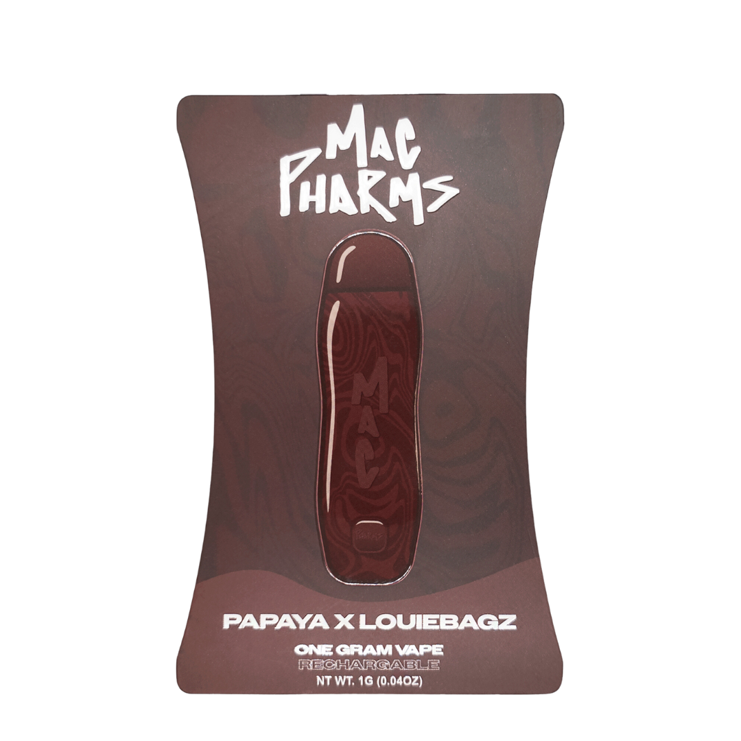 Photograph of product: Mac Pharms - 1g Disposable - Papaya X LouieBagz