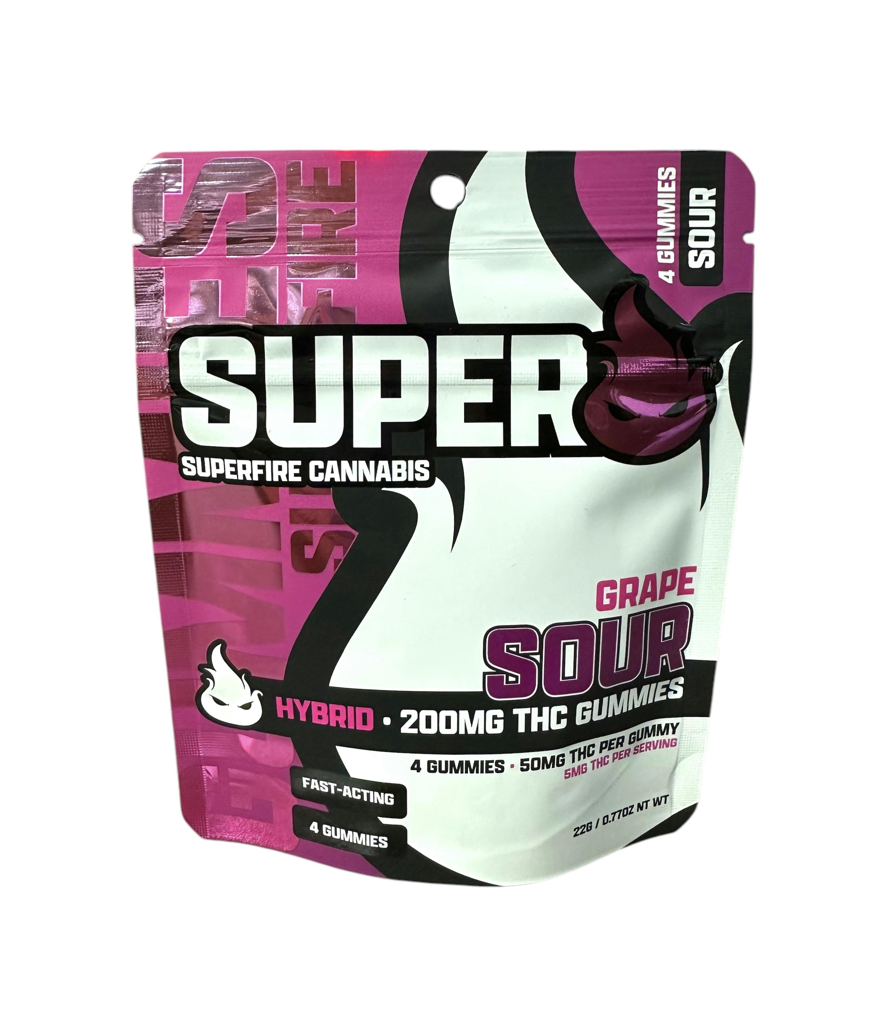Photograph of product: Sour Grape Gummies | 200mg