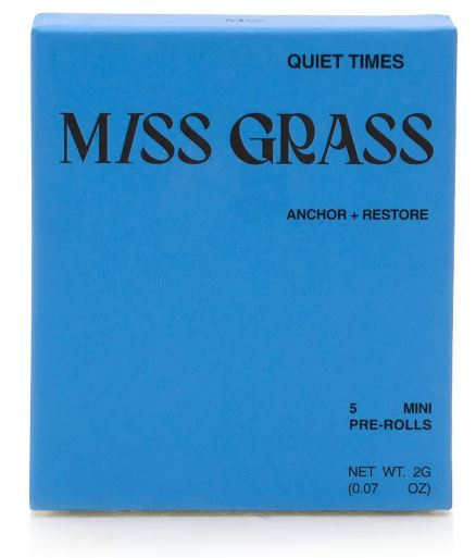 Photograph of product: Miss Grass - Quiet Times - Pre-Rolls - 5 Pack (I)