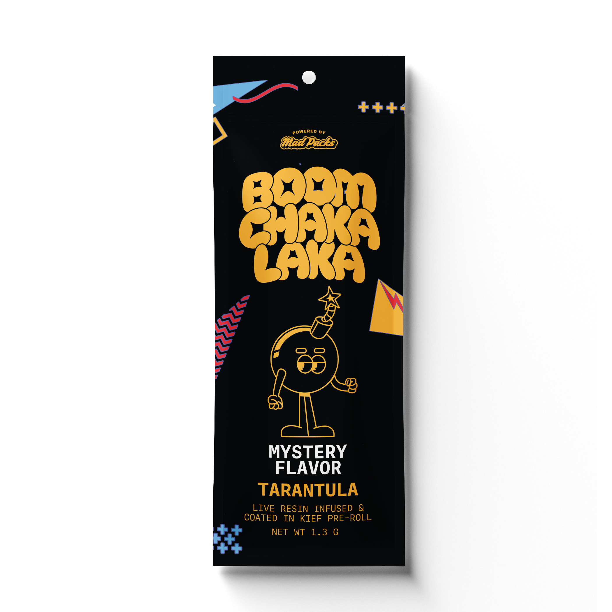 Photograph of product: Boom Chaka Laka | Mystery Flavor | 1.3g Tarantula | REC