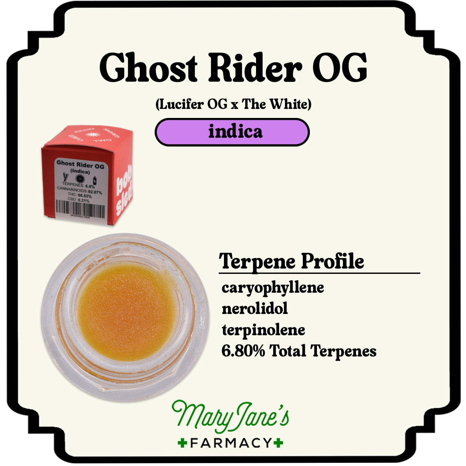 Photograph of product: Ghost Rider OG Cured Resin Extract | 2g