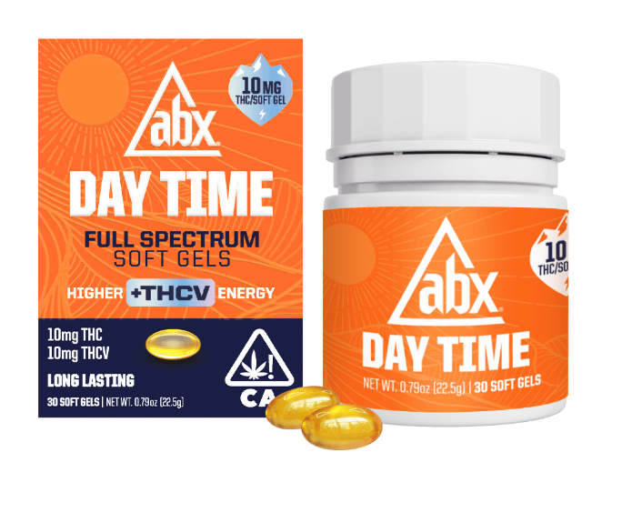 Photograph of product: ABX | Day Time | 1:1 THC:THCV Soft Gel 30pk | 300mg 