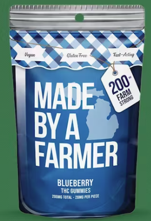 Photograph of product: MBAF 200mg Full Spec Gummys (Vegan) - Blueberry