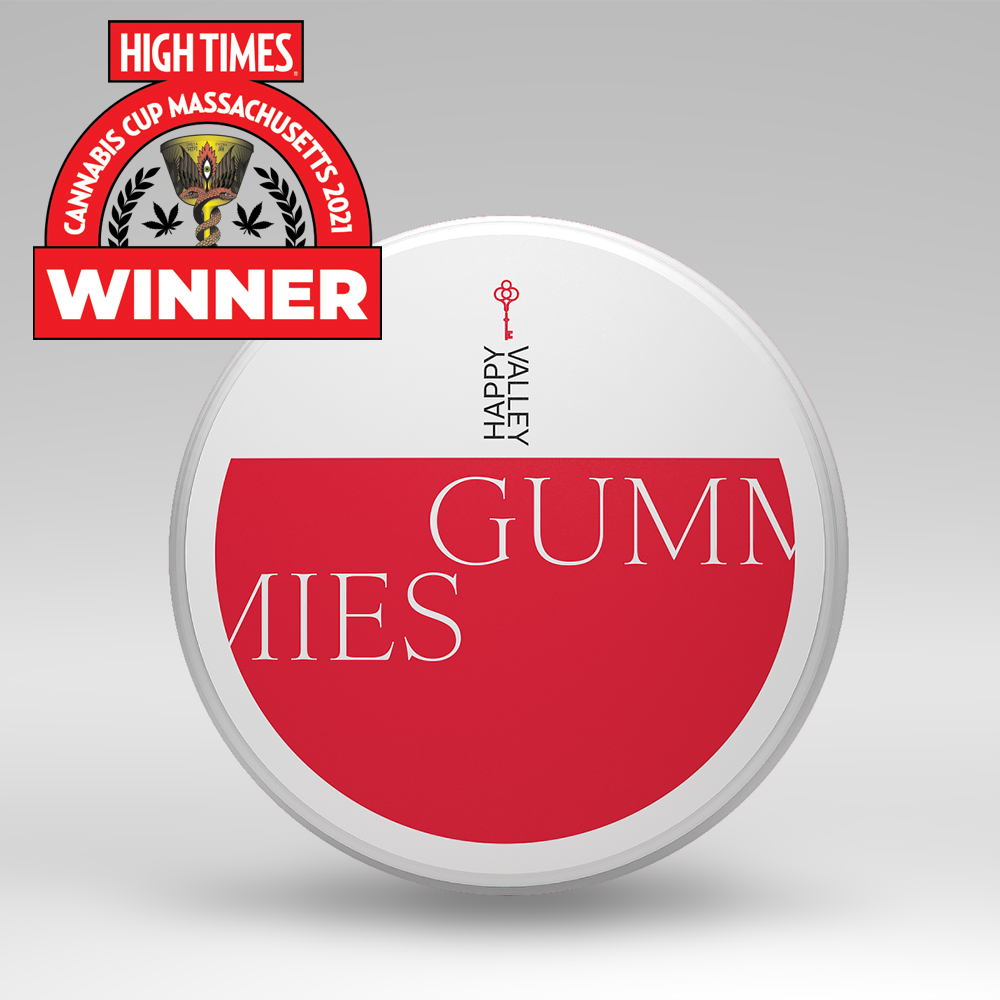 Photograph of product: Gummies | Strawberry Margarita | 100 mg | 20pk | Happy Valley