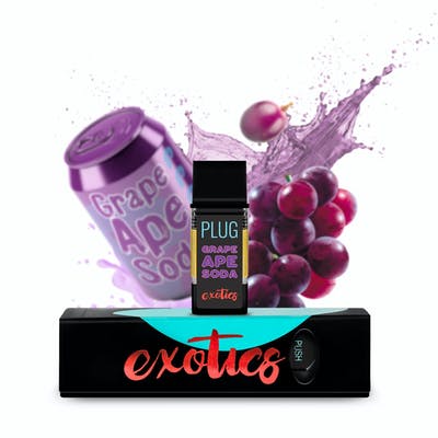 Photograph of product: PLUGPLAY | EXOTICS: Grape Ape Soda Pod | 1g