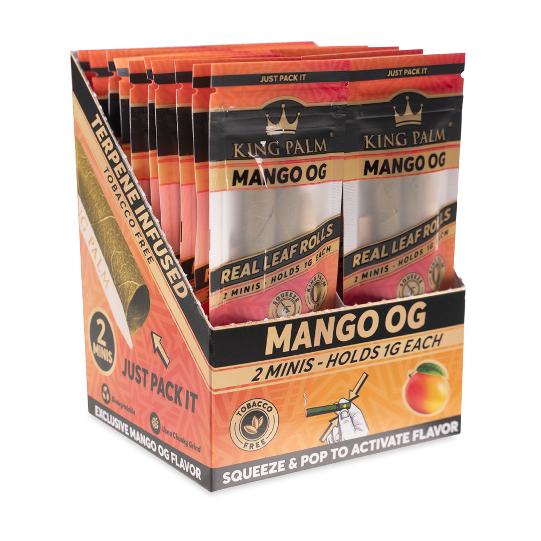 Photograph of product: King Palm Mini Cones Mango OG 2pk (TAX INCLUDED)