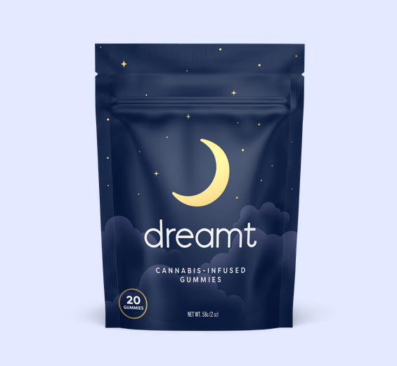 Photograph of product: Dreamt - Honey Lemon 100mg 20pk Gummies