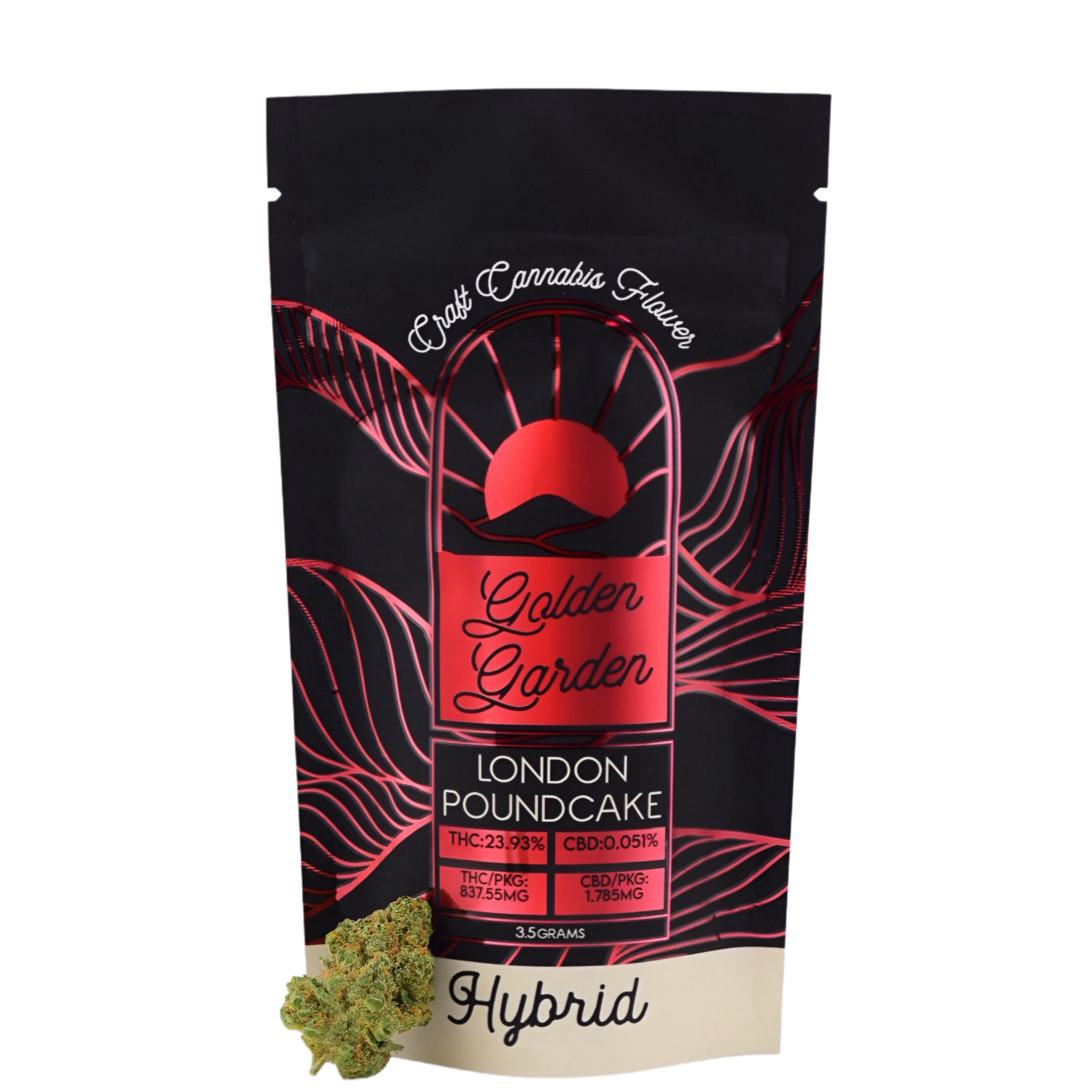 Photograph of product: Golden Garden | Flower | London Pound Cake | 3.5g
