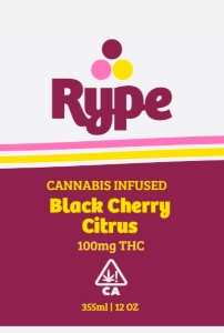 Photograph of product: Black Cherry Lemonade 100mg 12oz. Drink - Rype