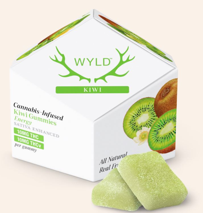 Photograph of product: Kiwi 1:1 TH-ouiV:TH-oui Oui'd Enhanced Gummies 10pk | 100mg:100mg
