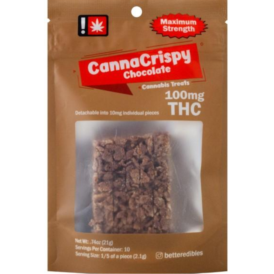 Photograph of product: CannaCrispy - Chocolate - Oui'd 100mg