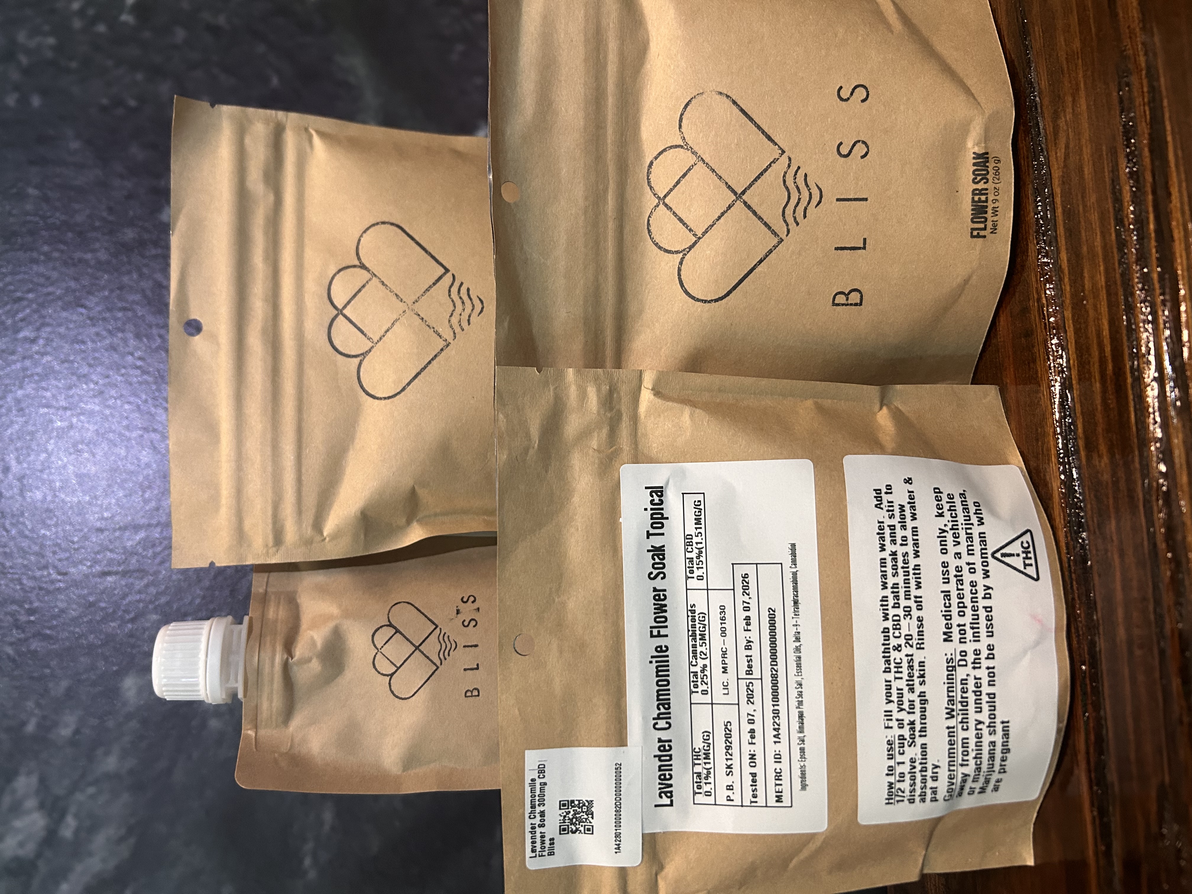 Photograph of product: Lavender Chamomile  | Flower Soak 300mg CBD| Bliss