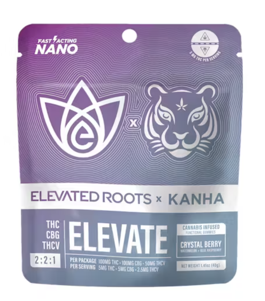 Photograph of product: Gummies - Crystal Berry Elevate Nano Sativa - 2:1:1 (THC:CBG:THCV) - 20 Pcs - 100mg
