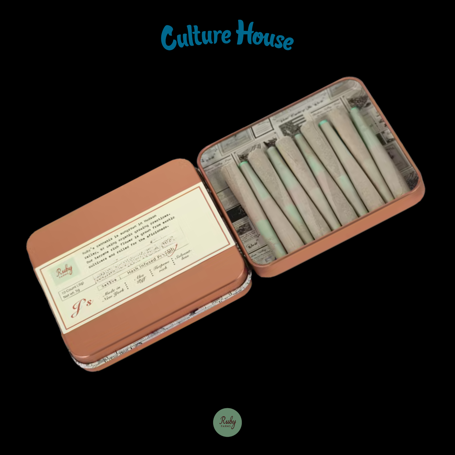 Photograph of product: Ruby Farms | Sunset Sherbert | au chocolat Infused P. Roll 10PK