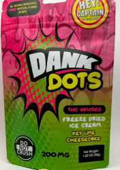 Photograph of product: Dank Dots   Key Lime Cheesecake 200mg