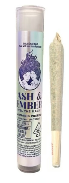 Photograph of Product: ASH & EMBER SFV OG PREROLL INDICA 1G