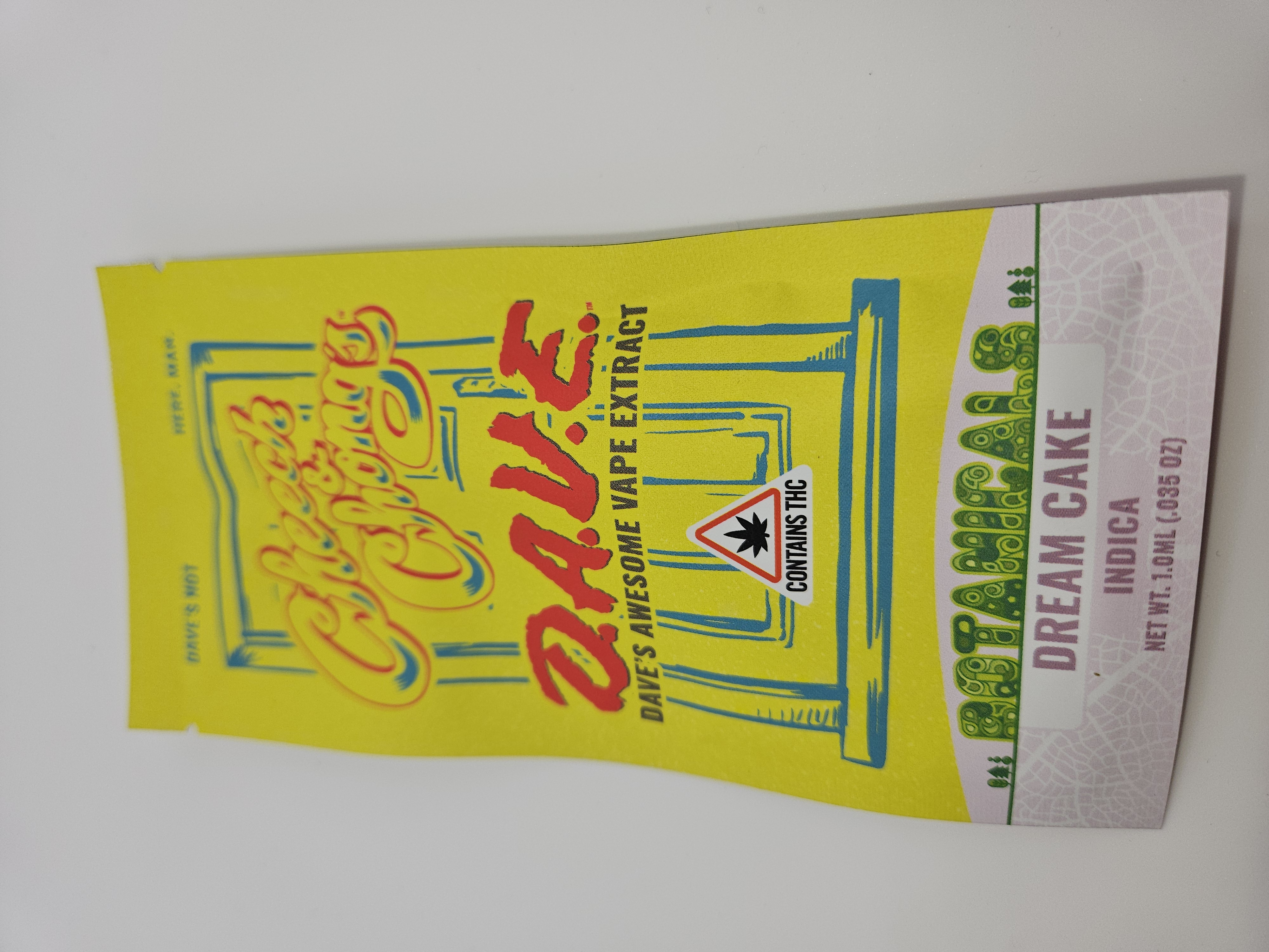 Photograph of product: Cheech and Chong l 510 carts l Dream Cake