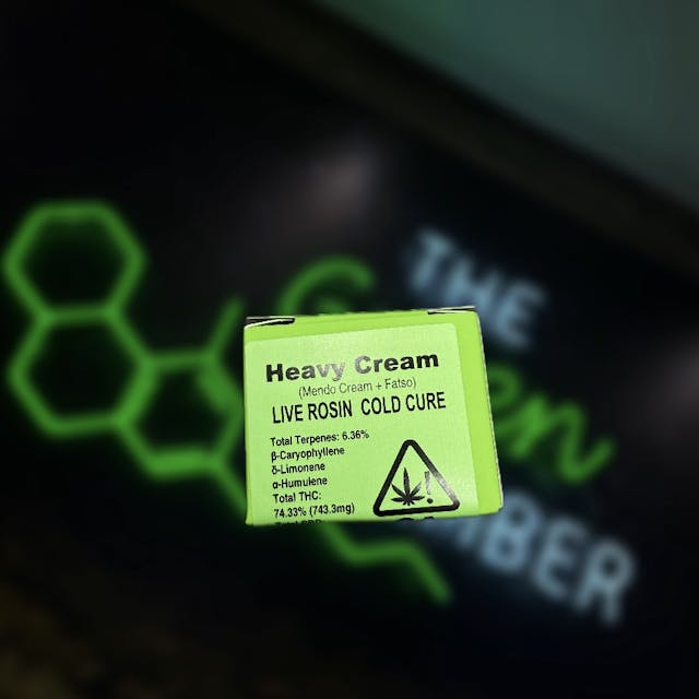 Photograph of product: Heavy Cream Cold Cure Green Label - Concentrate