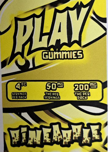 Photograph of product: RK Play | Pineapple 4x50 Gummies | 200mg (AU)