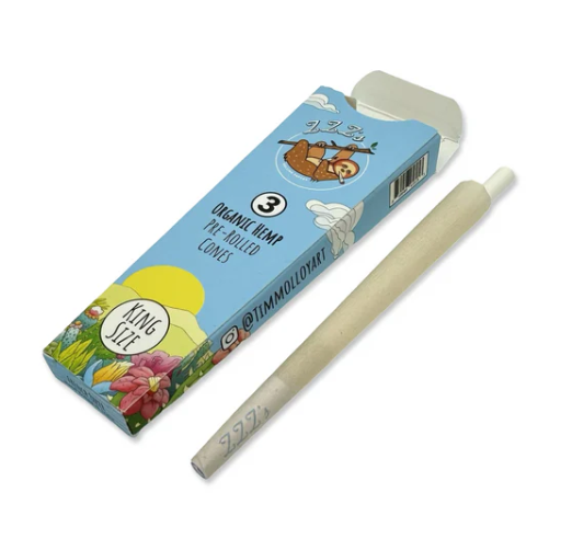Photograph of product: Stoner Sloth | King Size | 3ct | Cones