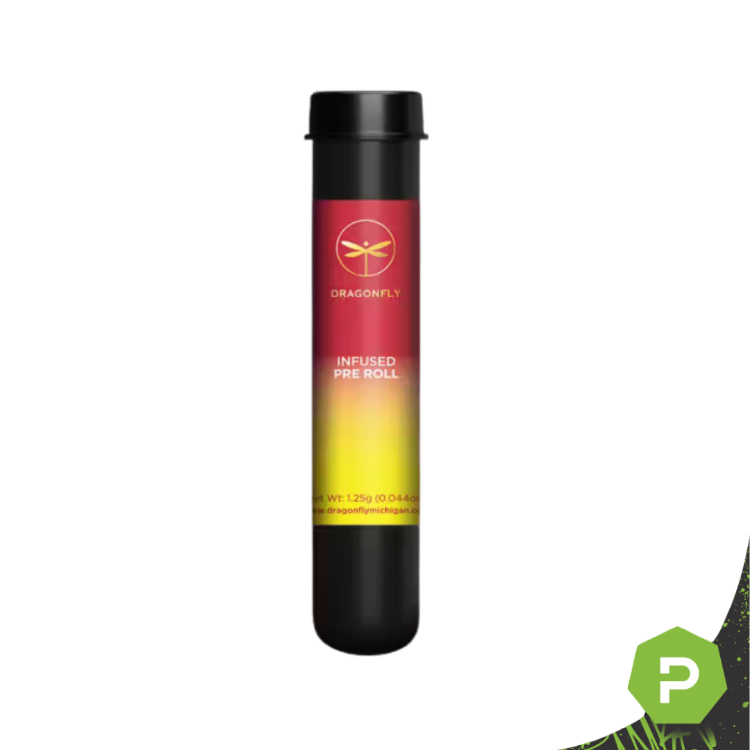 Photograph of product: Dragonfly Infused Pre-Roll | Banana Papaya Dosido