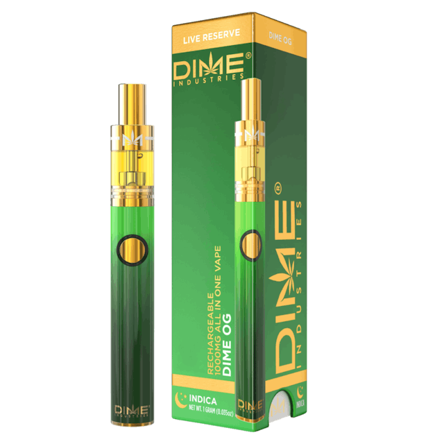 Photograph of product: Dime OG 1g AIO - 