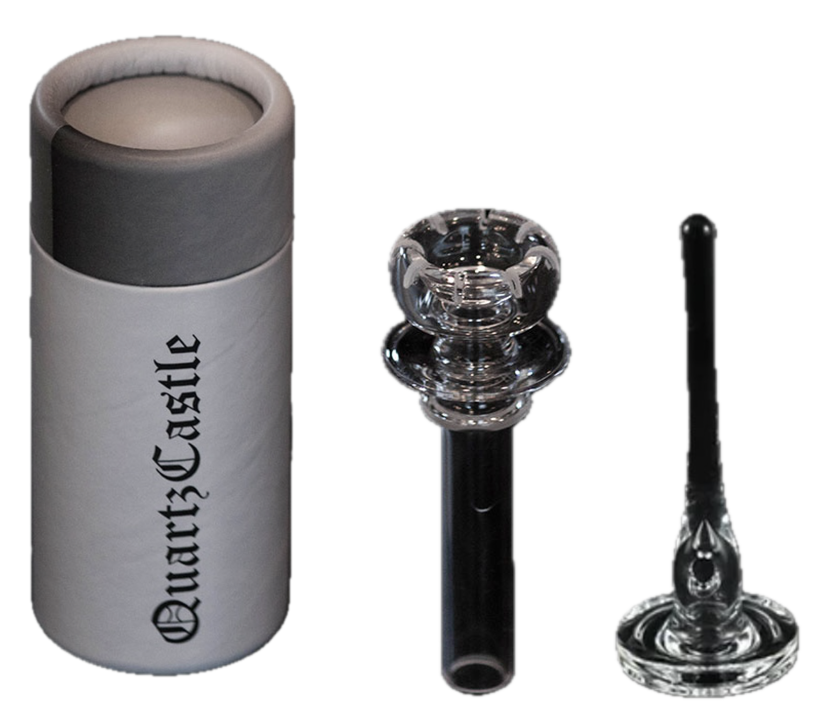 Photograph of product: Domeless Quartz Nail (14mm) & Carb Cap Dabber