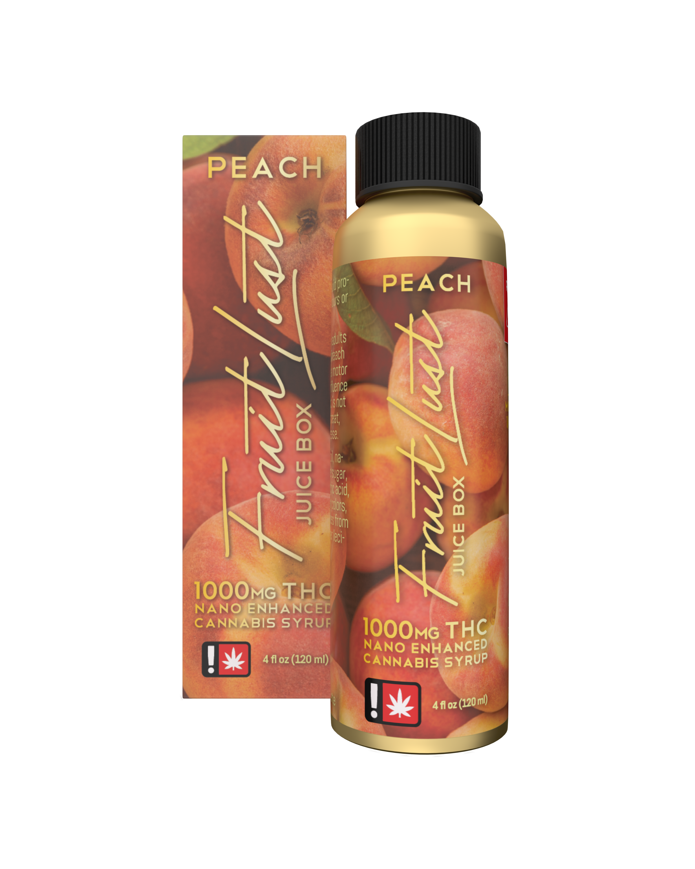 Photograph of product: Peach 4oz Juice Box