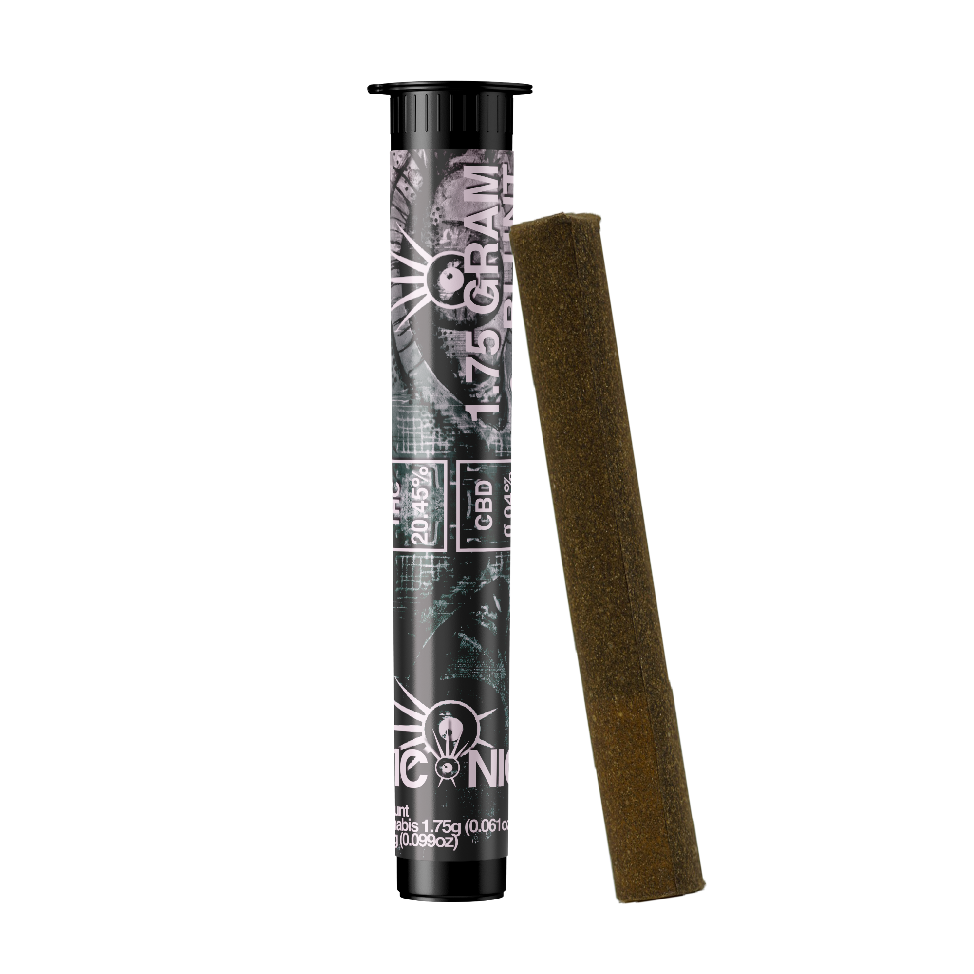 Photograph of product: Iconic Blunts | Daily Grapes Hemp Wrapped Pre-Roll