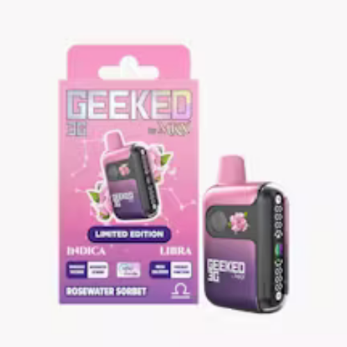 Photograph of product: Rosewater Sorbet GEEKED Disposable | 3g