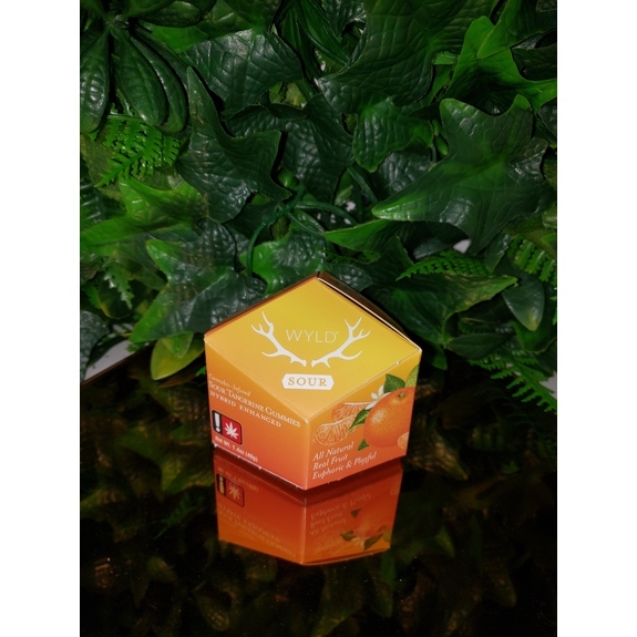 Photograph of product: Sour Tangerine Balancing - 100mg TH-oui 10pk Of 10mg Gummies - Wyld